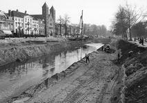 46046 Afbeelding van de werkzaamheden ten behoeve van de demping van de Stadsbuitengracht en de aanleg van de ...